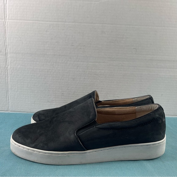 Vionic midi Womens Shoes Black Suede Slip On Stretch Comfort Loafers Flats - Picture 5 of 13